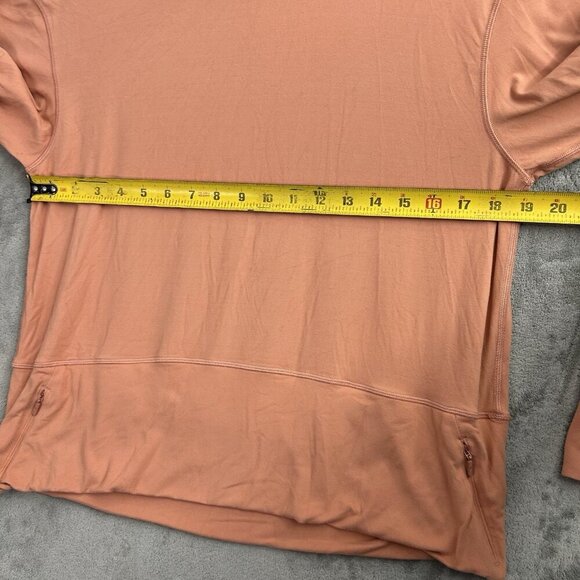 Lululemon Sweatshirt Womens 8 Ready To Rulu Pullover Funnel Neck Pink Savannah - Picture 3 of 12